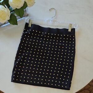 Black With Gold Studded Skirt